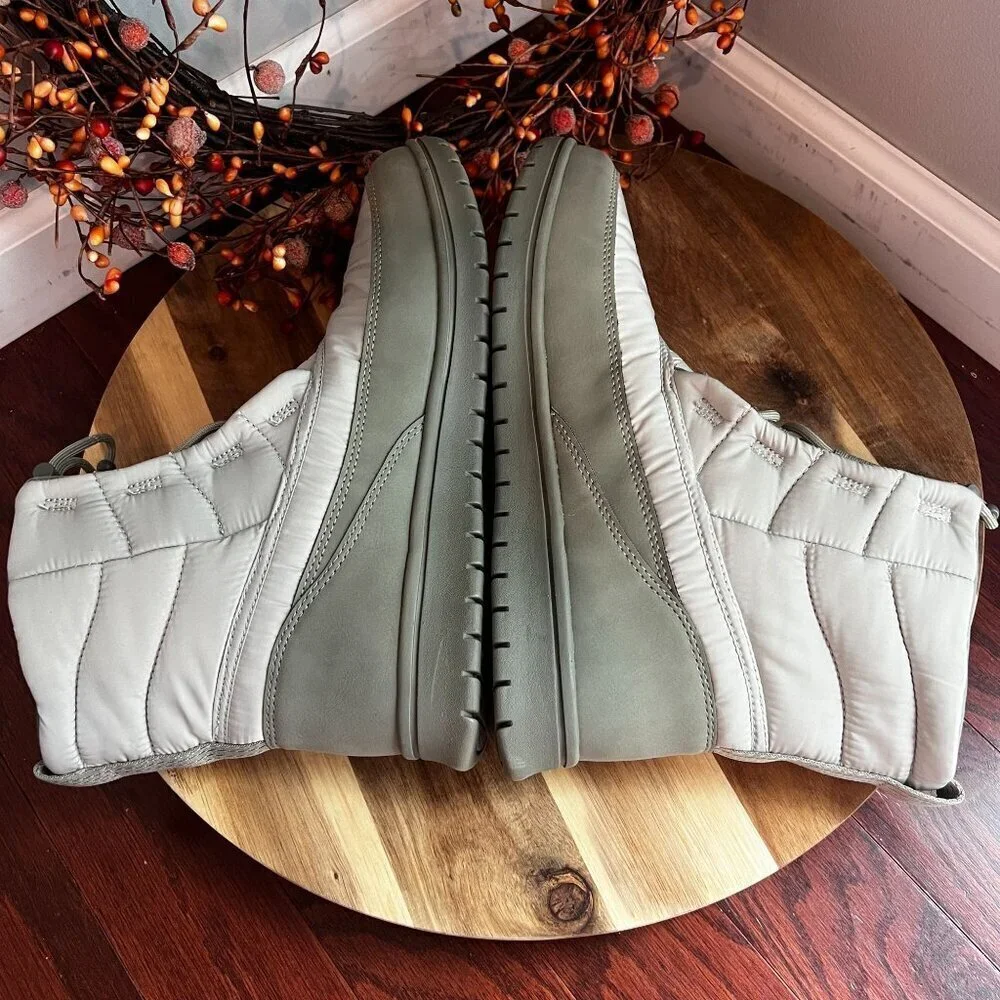 Ryka Womens Solace Lace-up Short Rain Boots Sz 11 WIDE in Abbey Green